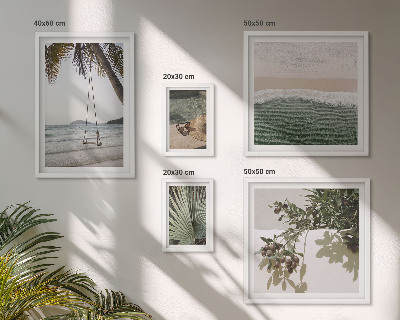 Framed photo set Tropical beaches nature harmony