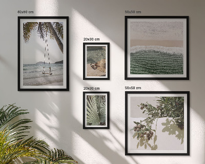 Framed photo set Tropical beaches nature harmony