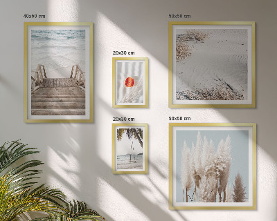 Framed photo set Beach views and nature