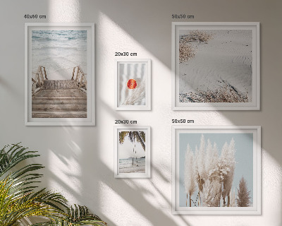 Framed photo set Beach views and nature
