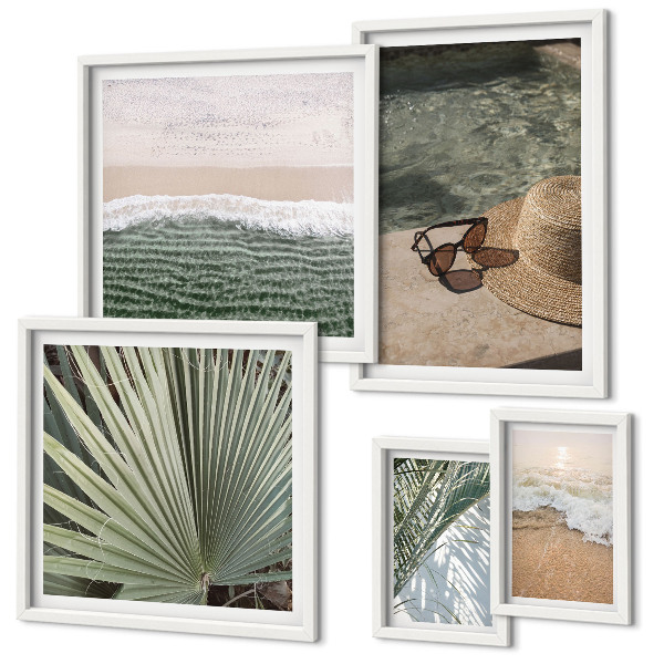 Gallery wall Stylish holiday water themes