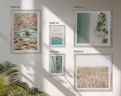 Framed photo set Tropical beach views