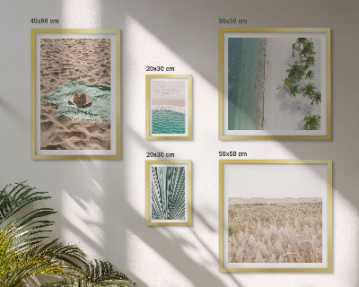 Framed photo set Tropical beach views
