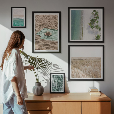 Framed photo set Tropical beach views
