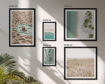 Framed photo set Tropical beach views