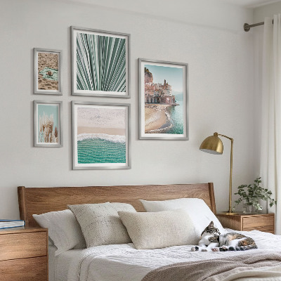 Set of 5 wall art pieces Stylish seaside views
