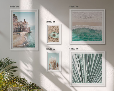 Set of 5 wall art pieces Stylish seaside views