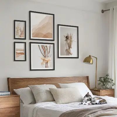 Gallery wall art set stylish boho botanical and landscape prints