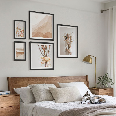 Gallery wall Stylish boho plants landscapes