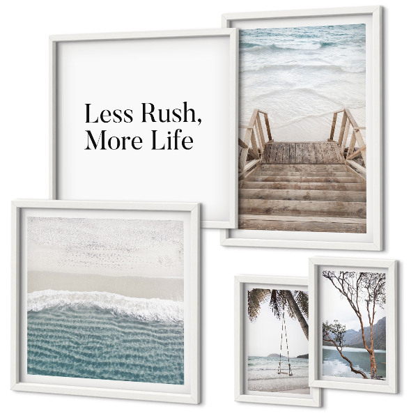 Framed photo set Beaches, peace, sea views