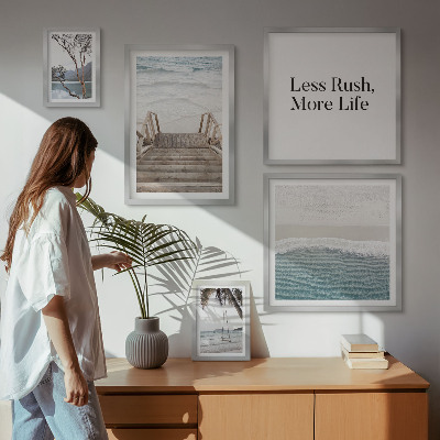 Framed photo set Beaches, peace, sea views