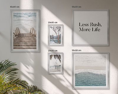 Framed photo set Beaches, peace, sea views