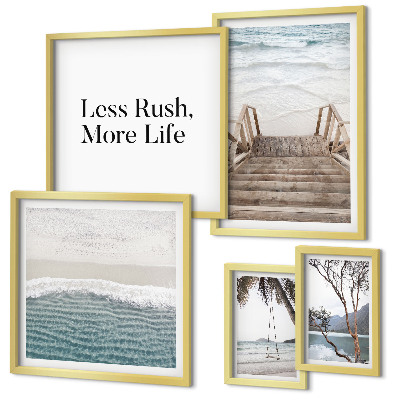 Framed photo set Beaches, peace, sea views