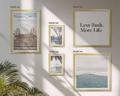 Framed photo set Beaches, peace, sea views