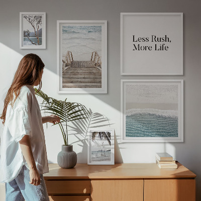 Framed photo set Beaches, peace, sea views
