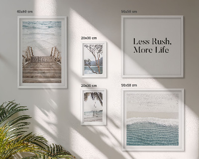Framed photo set Beaches, peace, sea views