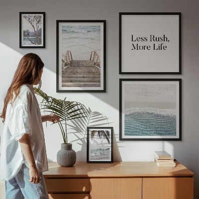 Framed photo set Beaches, peace, sea views