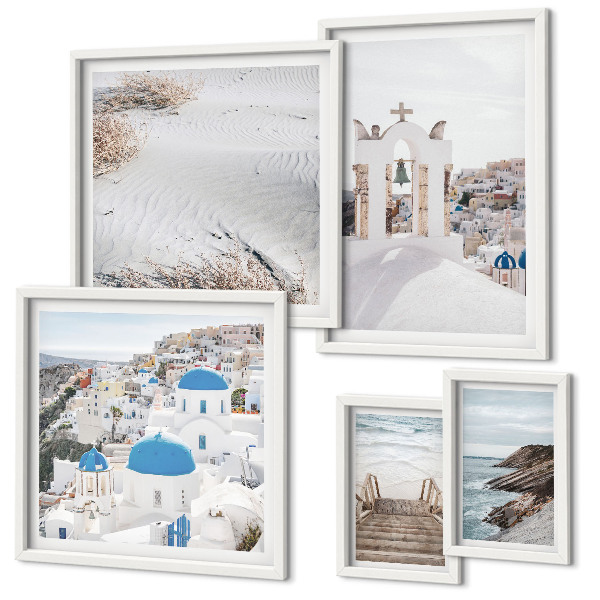 Gallery wall The white landscapes of Greece