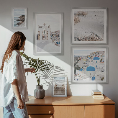 Gallery wall The white landscapes of Greece
