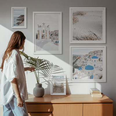 Gallery wall The white landscapes of Greece