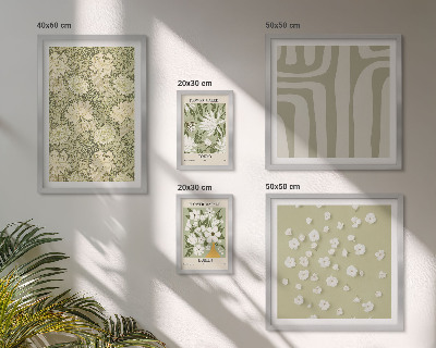 Gallery wall Plant boho with flowers