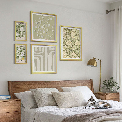 Gallery wall Plant boho with flowers