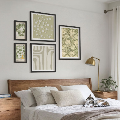Gallery wall Plant boho with flowers