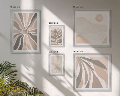 Framed photo set Stylish nature compositions