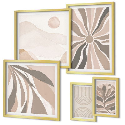 Framed photo set Stylish nature compositions