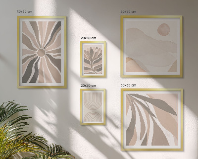 Framed photo set Stylish nature compositions