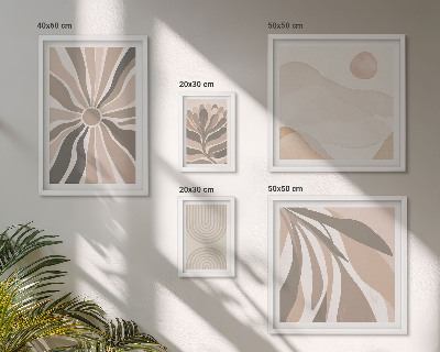Framed photo set Stylish nature compositions
