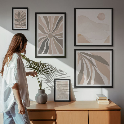 Framed photo set Stylish nature compositions