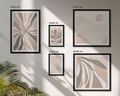 Framed photo set Stylish nature compositions