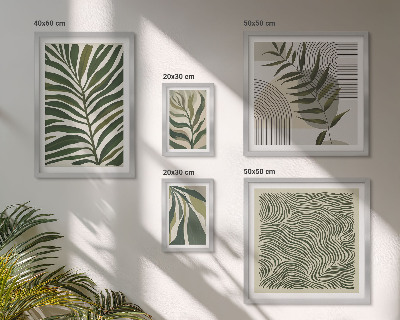 Gallery wall Modern plant patterns