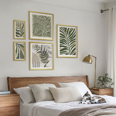 Gallery wall Modern plant patterns
