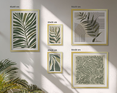 Gallery wall Modern plant patterns