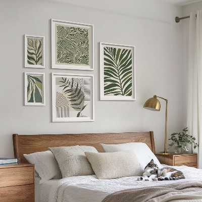 Gallery wall Modern plant patterns