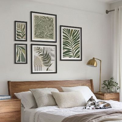 Gallery wall Modern plant patterns