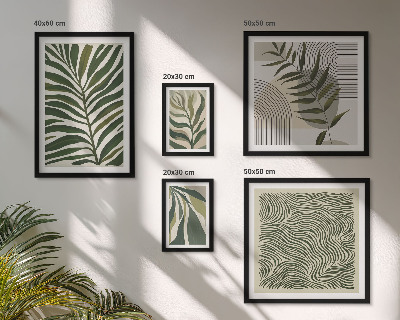 Gallery wall Modern plant patterns