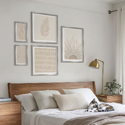 Framed photo set Stylish decorations nature geometry