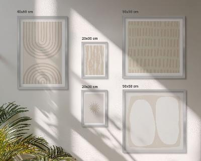 Framed photo set Stylish abstract forms