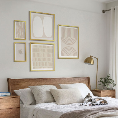 Framed photo set Stylish abstract forms