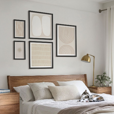 Framed photo set Stylish abstract forms