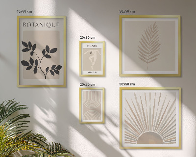 Gallery wall Stylish floral geometric decorations