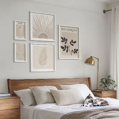Gallery wall Stylish floral geometric decorations