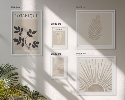 Gallery wall Stylish floral geometric decorations