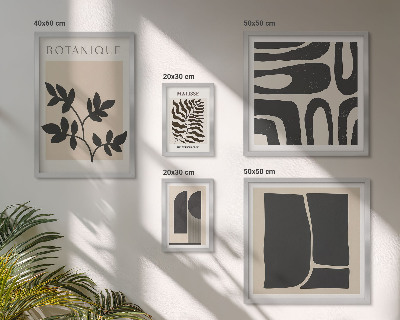 Set of 5 wall art pieces Stylish nature abstract graphics