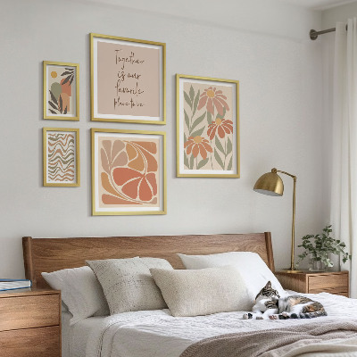 Framed photo set Stylish decorations nature flowers