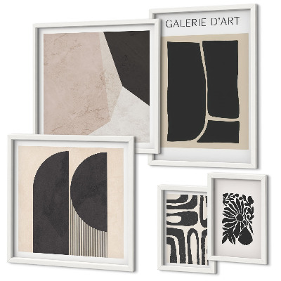 Framed photo set Stylish minimalist graphics