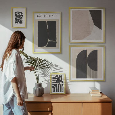 Framed photo set Stylish minimalist graphics